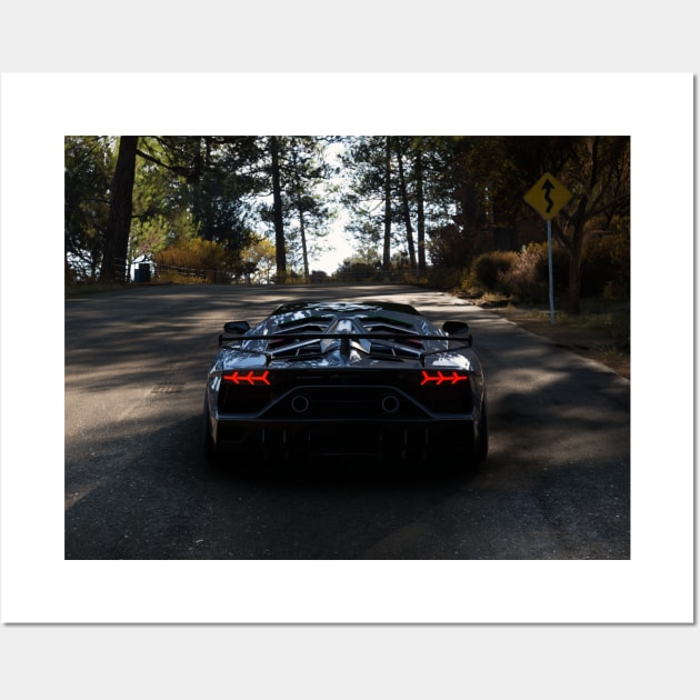 Lamborghini Aventador SVJ Wall Art by vred_45